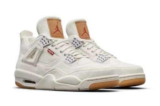 Jordan 4 Retro Levi's White