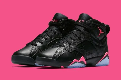 Jordan 7 Retro Black Hyper Pink - GS