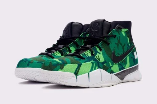 Nike Kobe 1 Protro Undefeated Green Camo - Silver Lake