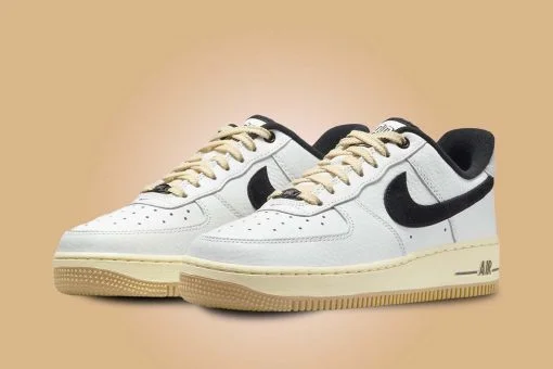 Nike Air Force 1 '07 LX Low Command Force Summit White Black - W
