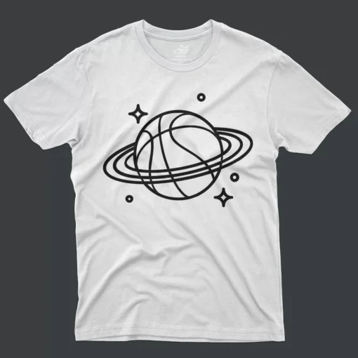 J1 Black and White T-Shirt - Basketball Planet - White