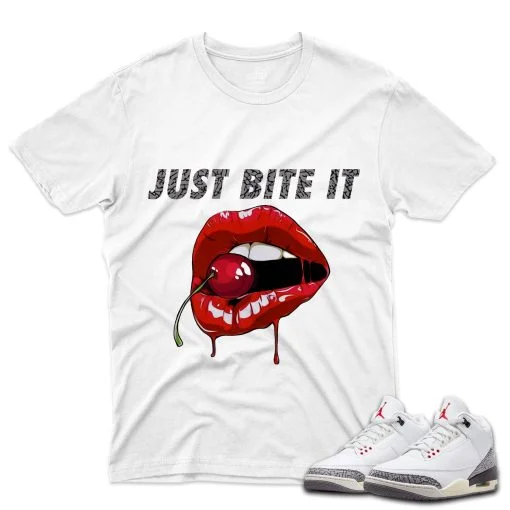 J3 Retro White Cement Reimagined - T-Shirt Bite-It White