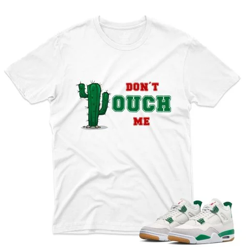 J4 Retro SB Pine Green - T-Shirt Don't-Touch White