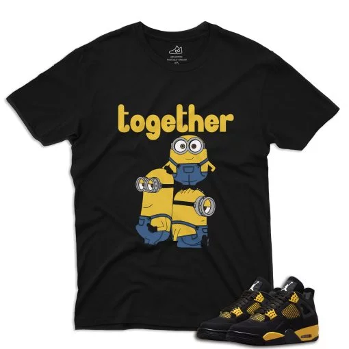J4 Retro Thunder - Together T-Shirt - Black
