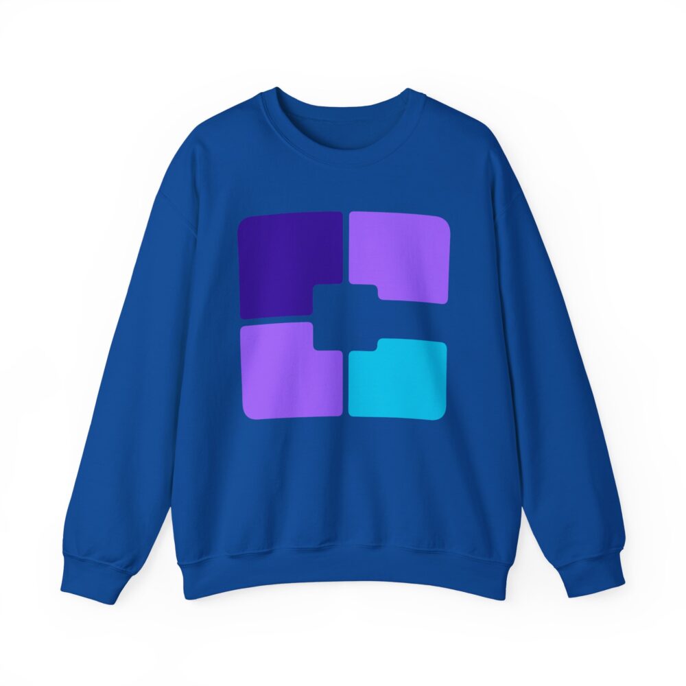 Color Block Geometric Crewneck Sweatshirt - Image 17
