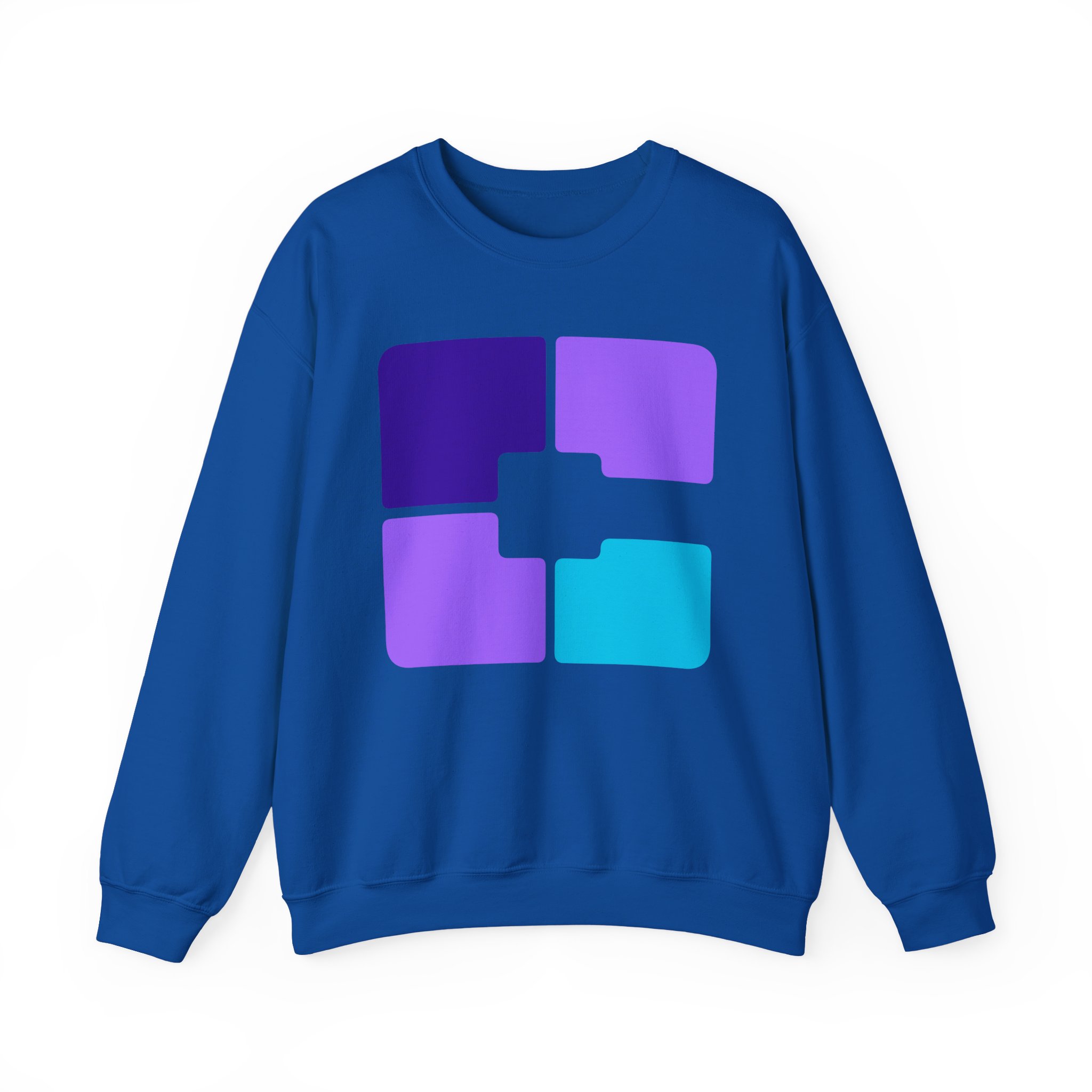 Color Block Geometric Crewneck Sweatshirt - Image 17