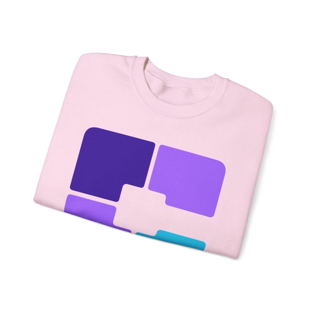Color Block Geometric Crewneck Sweatshirt - Image 27