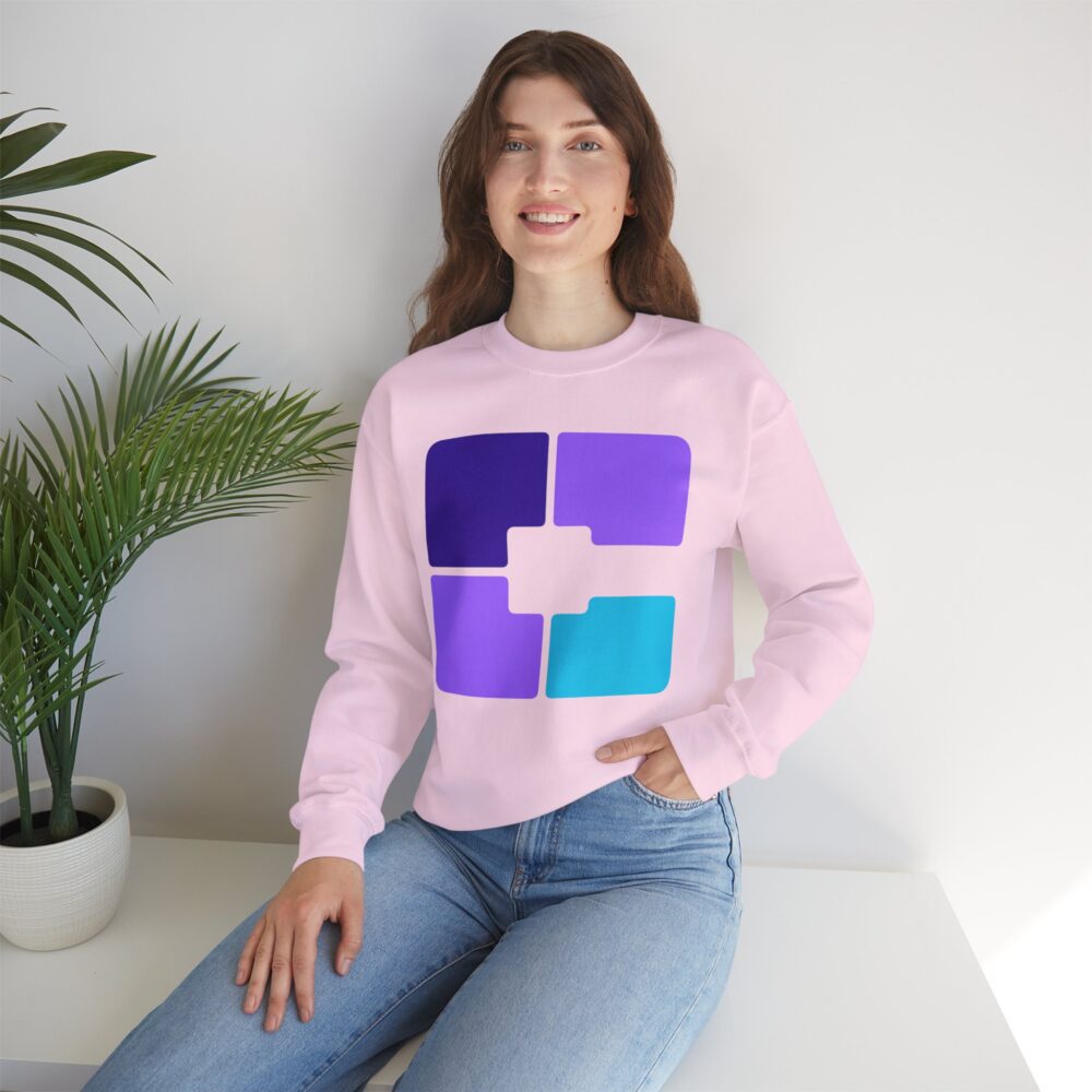 Color Block Geometric Crewneck Sweatshirt - Image 32
