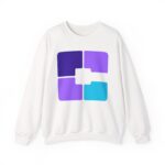 Color Block Geometric Crewneck Sweatshirt