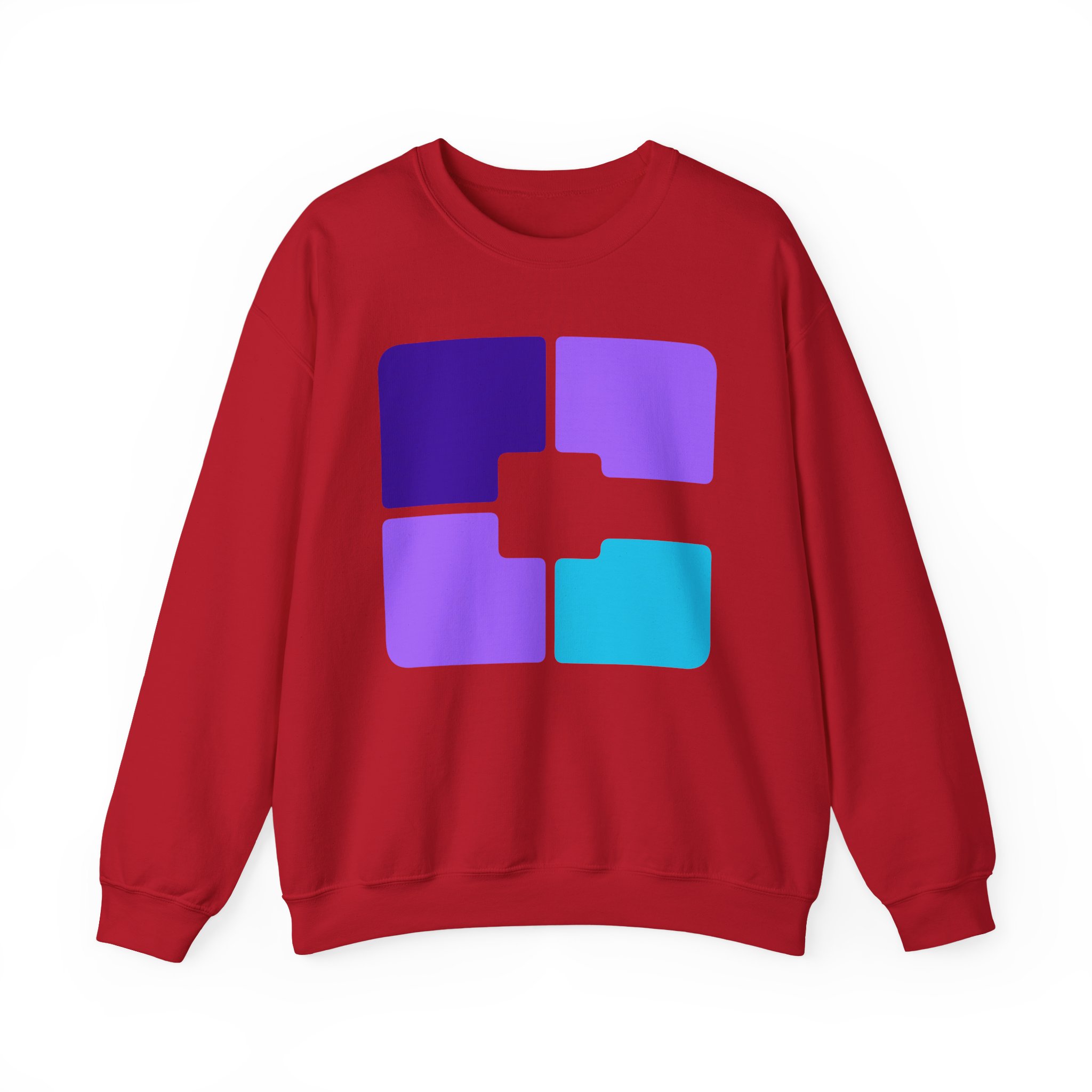 Color Block Geometric Crewneck Sweatshirt - Image 33